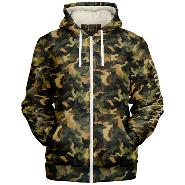 Chokefish™ Microfleece Zip-Up Hoodie Camouflage-012